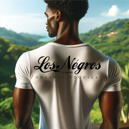 MEN'S PREMIUM CASUAL LOS NÉGROS CREW NECK TEE WHITE